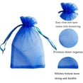 thumbnail image 2 of Organza Bags-Casewin 100pcs 4 x 6 Inch Gift Bags Organza Drawstring Pouch Jewelry Party Wedding Favor Party Festival Gift Bags Candy Bags, (Blue), 2 of 8