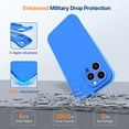 thumbnail image 4 of Designed for  14 Pro Max Case  with 2 Pack Screen Protectors [Upgraded Enhanced Camera Protection] Shockproof Liquid Silicone Case with Microfiber Lining 6.7 inch(Chocolate), 4 of 16