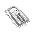 thumbnail image 3 of tooloflife 10 Digits Combination Padlock Password Lock for Luggage Backpack Jewelry Boxes, 3 of 8