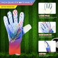 thumbnail image 5 of Jokapy Youth Goalkeeper Gloves, Anti-Slip Soccer Goalie Gloves for Kids, Blue, 5 of 10