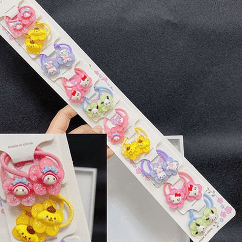 Clip de pico de pato de dibujos animados lindo, juego de 10 pares de pinzas para el cabello de princesa helloed a kitty para niñas y niños