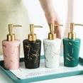 thumbnail image 6 of Dowbom Liquid Soap Dispenser For Bathroom, Hand Soap. Ceramic Refillable Lotion Dispenser, 6 of 8
