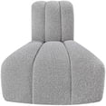 thumbnail image 5 of Meridian Furniture Arc Grey Boucle Fabric Reverse Corner, 5 of 8