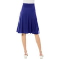 thumbnail image 5 of MixMatchy Women's High Waist Fold Over A-Line Flared Knee Length Skirt, 5 of 5