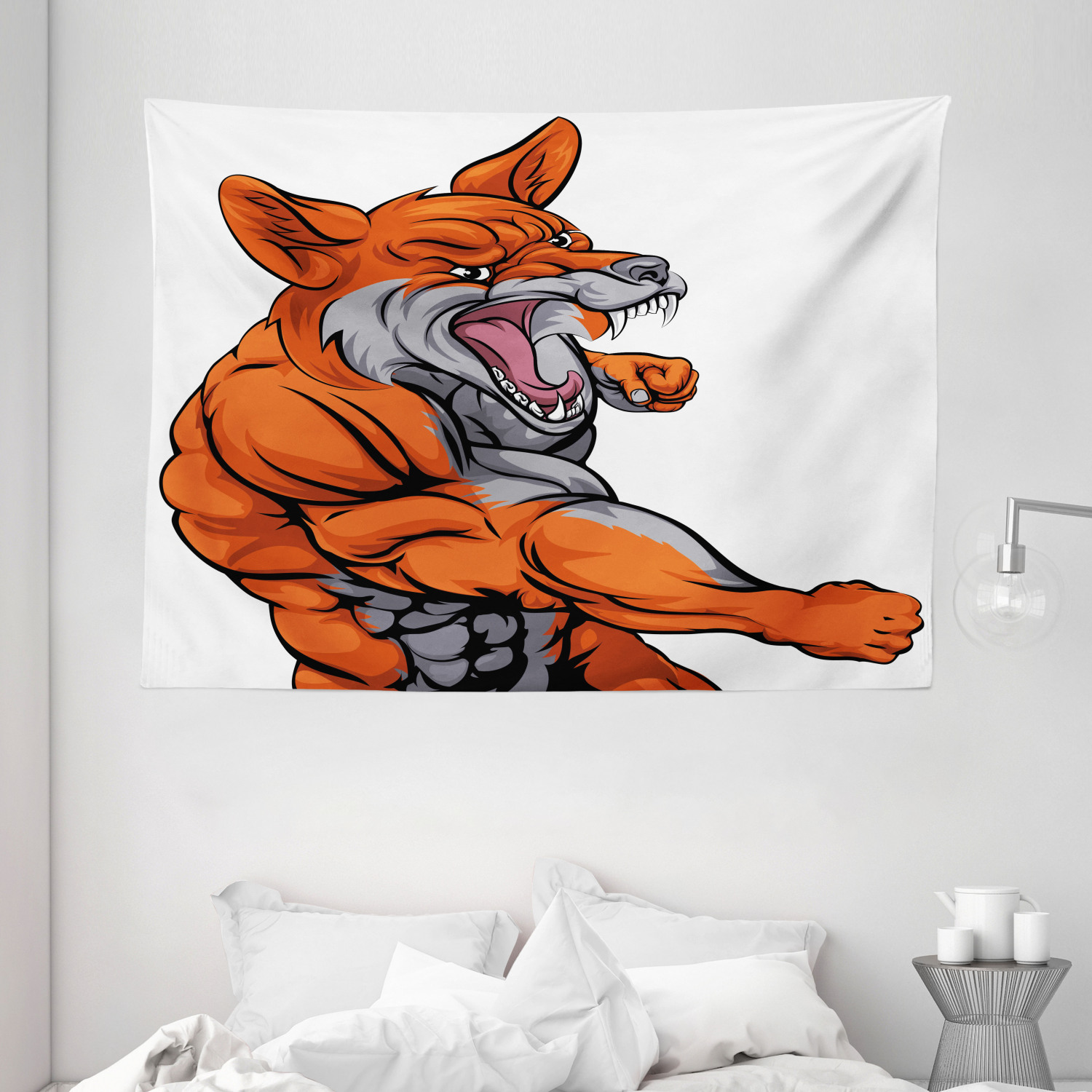 Tiger Printed Sports School Mascot Wall Decals
