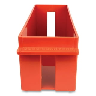Extra-Capacity Coin Tray, Quarters, 1 Compartment, 11.5 x 3.38 x 3.38, Plastic, Orange Extra-Capacity Coin Tray, Quarters, 1 Compartment, 11.5 x 3.38 x 3.38, Plastic, Orange
