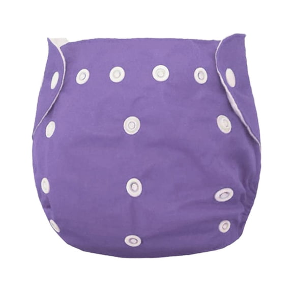 LeeQinersw Baby Newborn Cloth Diapers Print Pocket Diapers Nappies Unisex Washable Purple