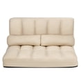 thumbnail image 3 of Patiojoy Canapé de Sol Réglable Canapé Paresseux Pliable Lit de Repos avec 2 Oreillers Beige, 3 of 6