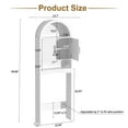 thumbnail image 2 of HARIPUL Over Toilet Storage Cabinet, Bathroom Space Saver Organizer with Doors and Shelves, Freestanding, Gray, 2 of 7