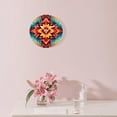 thumbnail image 3 of 14 Inch Wall Clock Battery Operated Silent Clock Decorative for Office, Kitchen, Outdoor, Living Room，Colorful Style Ethnic Picture, 3 of 4
