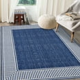 thumbnail image 4 of FairOnly Blue 10'x13'Framed Non Slip Area Rug Modern Minimalist Machine Washable Floor Rug for Living Room Dining Room Bathroom, 4 of 7