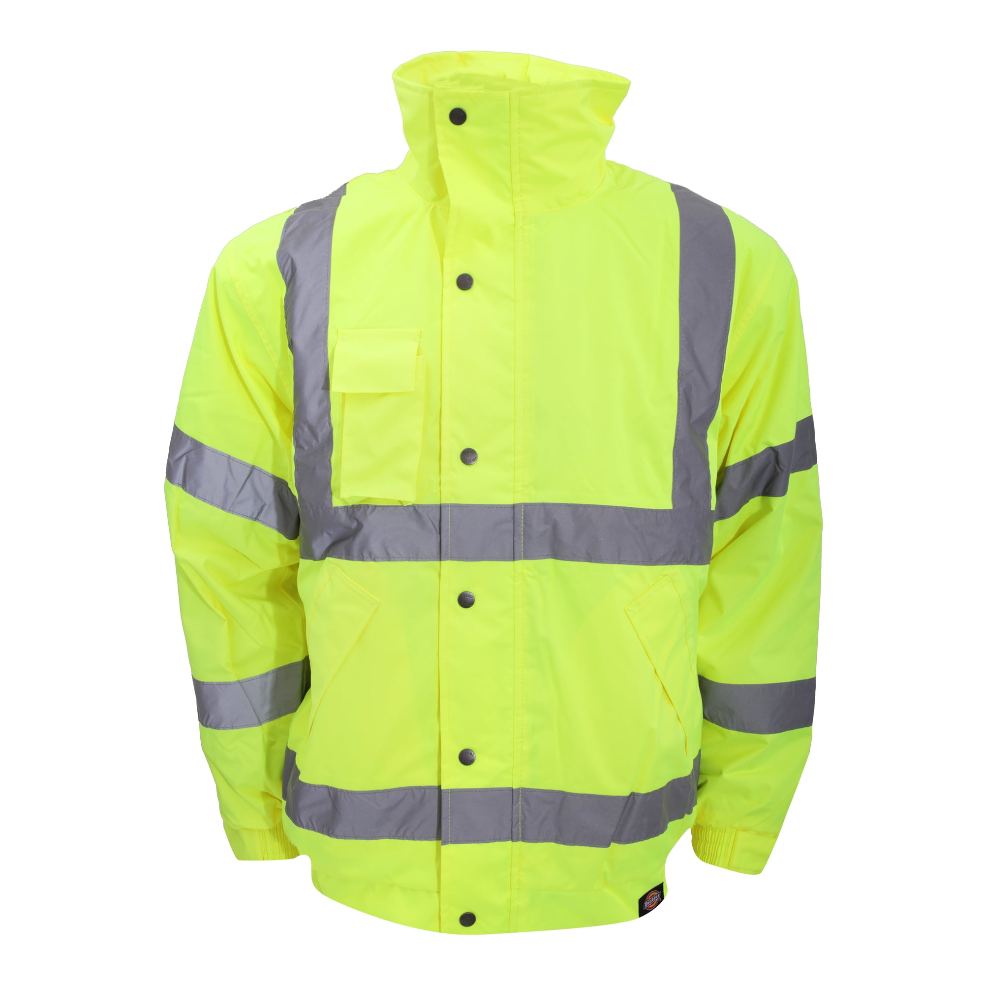 NEW MENS HI-VIS TWO TONE FLYING JACKET WORK WEAR REFLECTIVE OUTERWEAR OUT HIGH 
