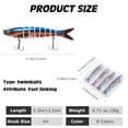 thumbnail image 2 of Goture Bass Fishing Lures, Jointed Swimbaits for Bass Fishing, Fast/Slow Sinking Swimming Bait, Topwater Fishing Lures for Freshwater Saltwater, Segment Swimming Lures, Bass Lures Kit with Tackle Box, 2 of 6