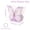 A, variant on Pack of 6 butterfly design paper flower containers, light pink and purple floral cardboard boxes, perfect for birthday and wedding celebrations, baby shower decorations, flower gift boxes