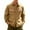 Khaki, variant on Men's Casual Shirt Jacket Solid Color Warm Fleece Lined Work Jackets Fashion Lightweight Button Down Outwear with Flap Pockets