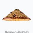 thumbnail image 2 of Woven Bamboo Lampshade Decorative Light Cover for Indoor Table and Floor Lamp, Softens Light for Living Room Bedroom Dining Room Interior, 2 of 6