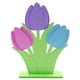 thumbnail image 1 of Adorno de escritorio de tulipán de madera, delicados tulipanes de madera, flores, manualidades, suministros de Pascua, 1 of 5