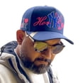 thumbnail image 3 of VAGO Style HORNY Gorra Artesanal Azul Marino Visera Curva, 3 of 5