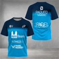 thumbnail image 2 of 2024 Nueva camiseta estampada con degradado 3D para hombre, ropa de entrenamiento de tenis de verano, ropa deportiva de bádminton para exteriores, camiseta suelta de manga corta, 2 of 5