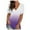 Blue, variant on ZKCCNUK Women's Fashion Casual Gradient V-neck Short Sleeve Loose T-shirt Tops Summer Plus Size Tops 2026