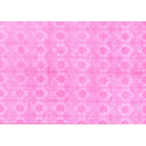 Ahgly Company Indoor Rectangle Abstract Pink Modern Area Rugs, 5' x 8'