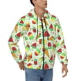 thumbnail image 4 of Zip Up Hoodies for Men - Watermelon Ice Cream Print Long Sleeve Comfrt Men'S Fashion Hoodies & Sweatshirts, Jackets for Men Hoodies Pullover Clothing Clothes with Pouch, 4 of 5