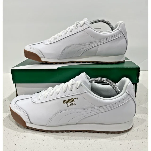 PU & MA Roma Classic Team Gold White Gum Men's Size 10 NEW 36640801