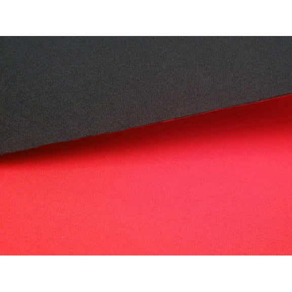 2mm Red Neoprene Fabric, Scuba Wetsuit Material, Fabric For Sewing, Thin Foam Rubber Sheet (Red, 1' x 2')