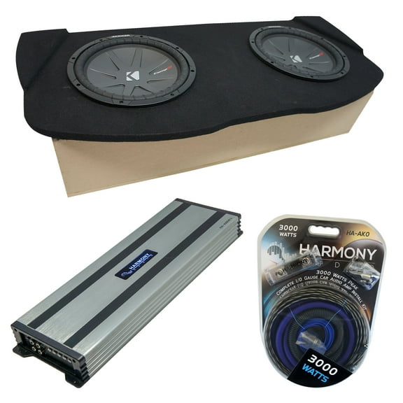 03-08 Fits Nissan 350Z Coupe Hatch Kicker CompR CWR10 Dual 10 Sub Box HA-A1500.1