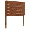 thumbnail image 2 of Sparta Weave Vegan Leather Twin Headboard in Walnut Brown, 2 of 9