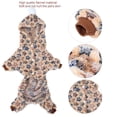 thumbnail image 4 of Abrigo de invierno para perros, chaquetas de franela color arena para perros, mono para perros para clima frío, pijama de invierno cálido con forma de estrella para gatos y perros (XL), 4 of 5