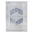 thumbnail image 2 of World Rug Gallery Transitional Bohemian Weather Resistant Reversible Indoor/Outdoor Area Rug - Blue 5'x7', 2 of 7