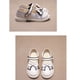 thumbnail image 5 of Puntoco Sandalias De Verano Para Bebés,Nuevo Estilo Británico Niña Bebé Negro Suela Blanda Estudiante De Primaria Zapatos De Rendimiento Con Lazo Blanco Roto 33, 5 of 6