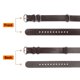 thumbnail image 4 of Correa de reloj de cuero genuino Uxcell de 18 mm, correa de reloj de liberación rápida con hebilla de metal plateado para hombres y mujeres, marrón oscuro, 4 of 7
