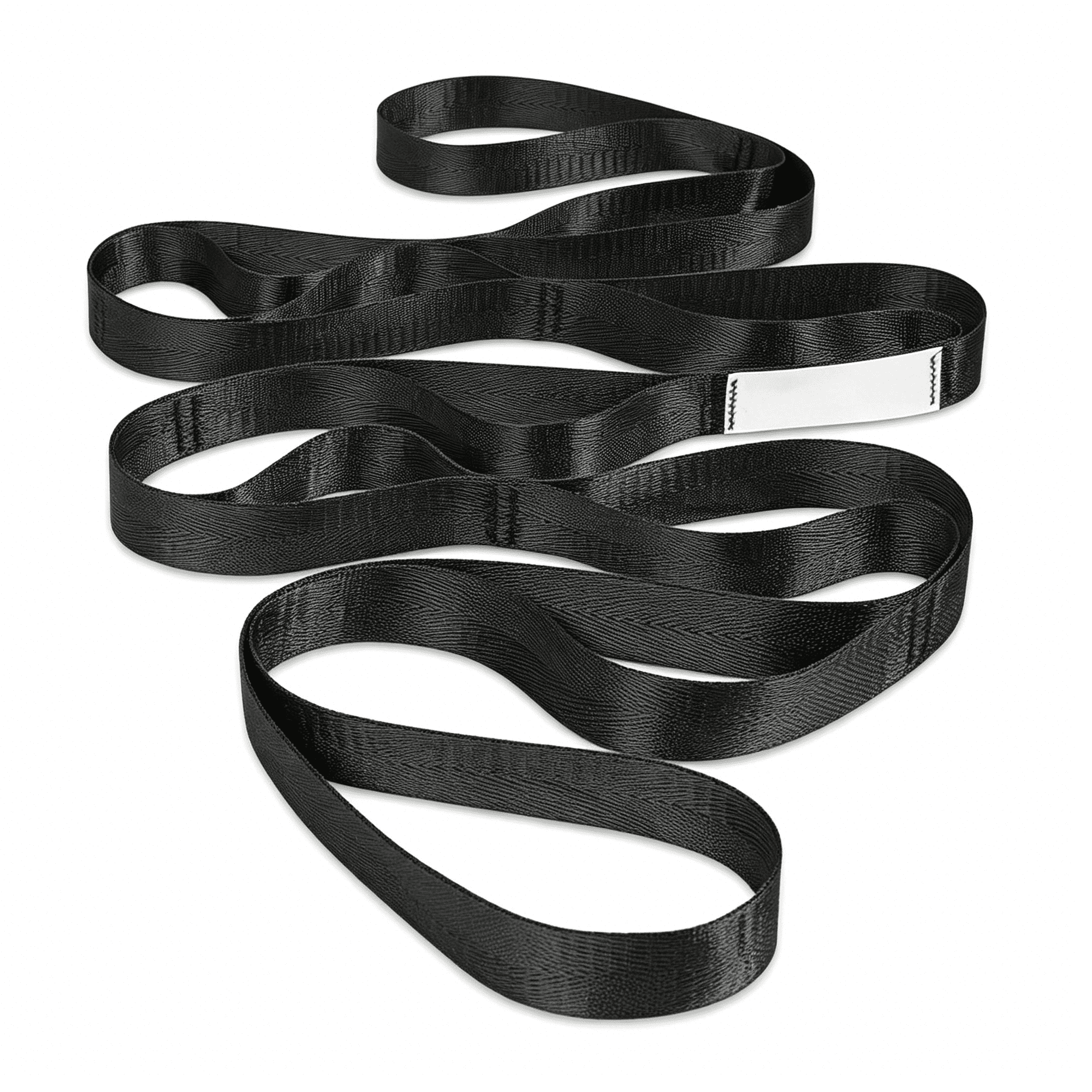 BESTSKY Non-Elastic Stretching Strap with Loops for Physical Therapy & Rehab, Knee Hip Leg ROM Post-Surgery, Yoga Strap for Stretching, Leg Lifter Strap Mobility Aid, Hamstring Calf Back