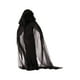 thumbnail image 5 of Vestido de bruja gótico aterrador para mujer, largo medieval, negro, para actuación Sudadera con capucha lisa L, 5 of 9