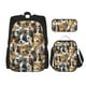 thumbnail image 1 of Balery Cute Dog Mochila escolar 3 en 1 para niños: mochila resistente con lonchera térmica y estuche para lápices. Mochila escolar para niños y niñas., 1 of 7