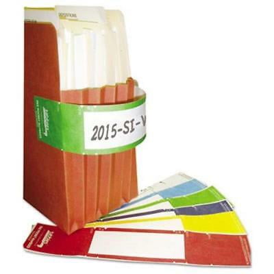 Tabbies File Pocket Handles, 9-5/8 x 2, Yellow/White, 48/Pack