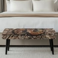 thumbnail image 4 of Chririnla Camouflage Deer Pattern Polyester Spandex Long Bench Slipcover with Anti Pet Hair, Scratch Resistant Machine Washable Long Bench Protector for Bedroom, 4 of 8