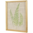 thumbnail image 5 of Northlight Framed Fern Leaf Print on Burlap Wall Art - 16" - Beige, 5 of 7