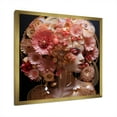 thumbnail image 2 of Designart "Melodies of Glamorous Woman in Pink and Gold II" Fashion Framed Wall Art Decor - Glam Pink Fashion Woman Entryway Framed Wall Art Print, 2 of 6