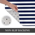 thumbnail image 6 of Xecao Navy Blue And White Stripes Pattern Bald Eagle Print Flannel Mat: Non-Slip, 16x24in, Ideal for Kitchen, Bedroom, Bath & Living Room, 6 of 7