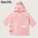 thumbnail image 2 of 2xl Chubasquero rosa para niños, chubasquero con bonito patrón de animales, chubasquero grueso de una pieza, chubasquero plegable, 2 of 5