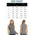 thumbnail image 3 of FITVALEN Women's Mock Turtleneck Tank Tops Sleeveless Stretch Slim Fit Top Base Layer Shirt, 3 of 6