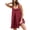 Red, variant on Summer Loose Romper for Women Flowy Ruffle Tank Top Short Jumpsuit with Pocket Wide Leg Front Slit Layer Dressy Outfits, Blue, M
