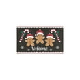 thumbnail image 2 of Christmas Kitchen Rug Set of 2 Absobent Kitchen Mats for Floor,Welcome Christmas Gingerbread Man Candy Kitchen Rugs and Mats for Bathroom,Room Cooking (47x17+30x17in), 2 of 6