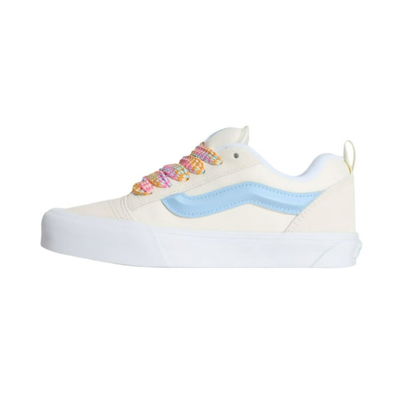VANS FU KNU SKOOL UNISEX SNEAKERS - WHITE - Oversized Lace White / Blue / Men 10 / Women 11.5 / Medium