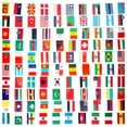 thumbnail image 1 of Banderines del Campeonato Deportivo Banderas de juegos deportivos Banderines del Campeonato con 100 banderas de los equipos participantes para decorar jardines, bares y fiestas, 1 of 8
