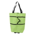 thumbnail image 4 of Shopping Trolley,  Storage Oxford Cloth Foldable Cart  For Travel Green,Orange, 4 of 8