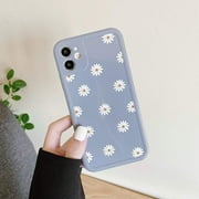 ZTOFERA TPU Back Case for iPhone 11 6.1", Daisy Pattern Glossy Soft Silicone Case, Cute Girls Case Slim Lightweight